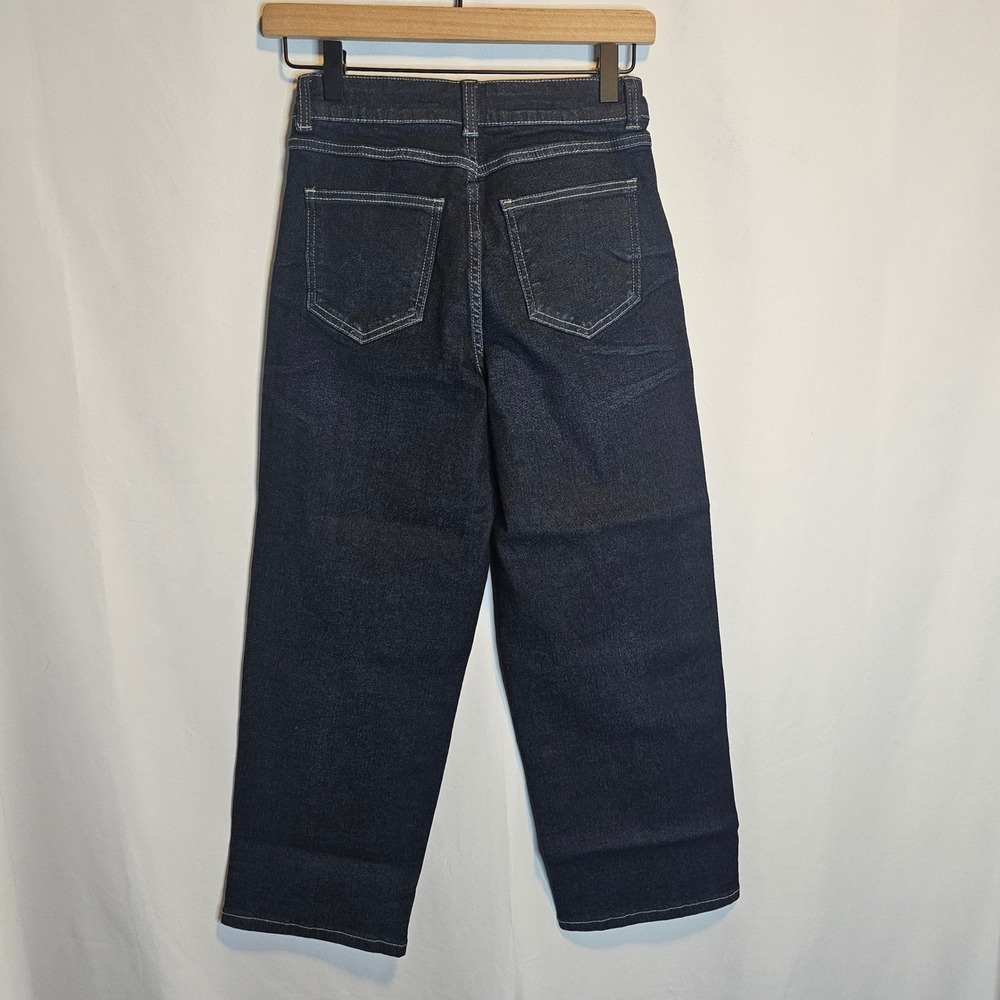 Universal Standard Cropped Boyfriend Jeans BAE‎ 27" Dark Indigo Denim - Picture 7 of 9